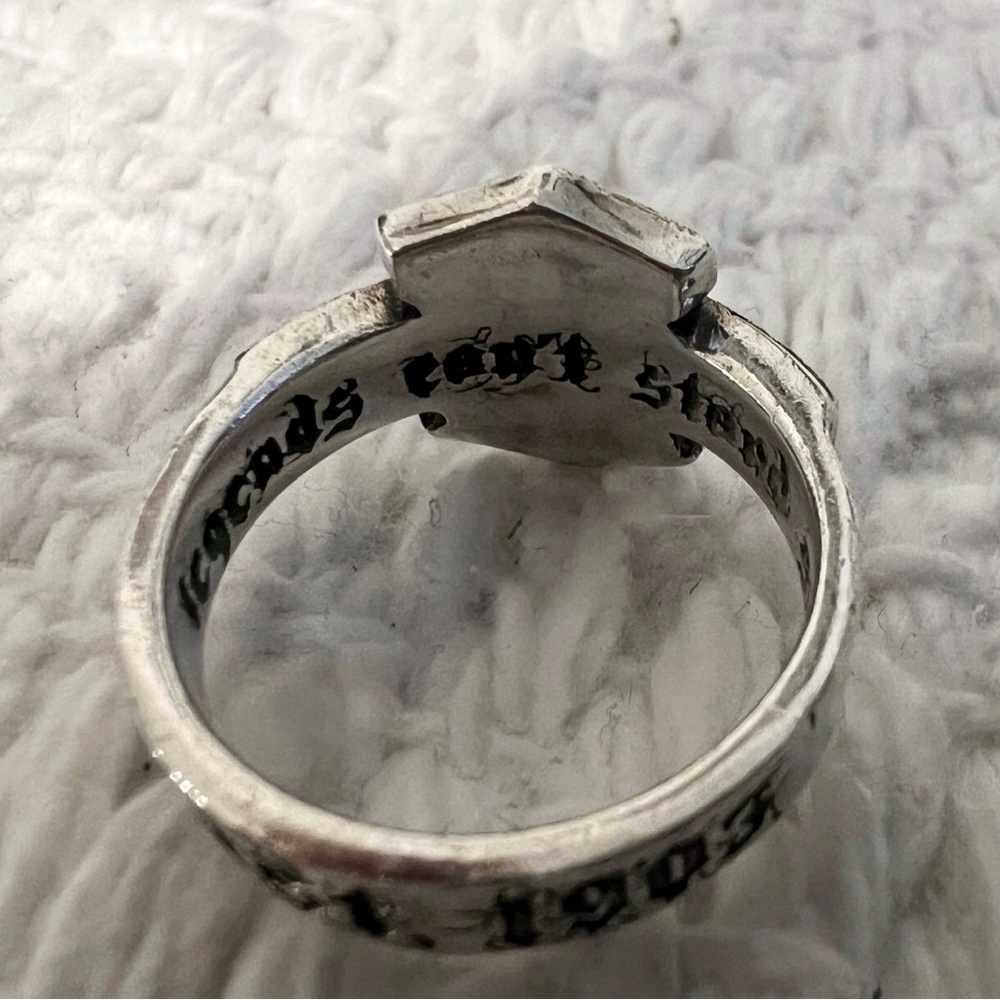 Harley-Davidson Sterling Silver Bar & Shield Logo Ring, Vintage 2010, EUC - Picture 6 of 8